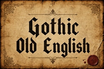 Gothic Old English Font – Classic Blackletter Typeface Designs