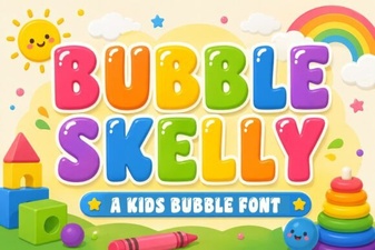 Bubble Skelly Font: Creative Bubble Lettering for Bold Designs