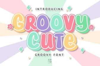 Groovy Cute Font for Fun Creative Design Projects