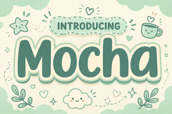 Motcha Font: a Bold Display Typeface for Creative Projects