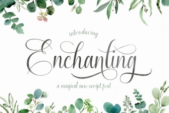 Enchanting Script Font – Elegant Handwritten Typeface for Designs